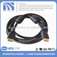 Новый 19pin hdmi для кабеля hdmi 1.3v с 2 ферритовыми 1.5meter черными